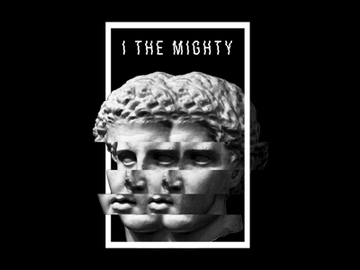 I The Mighty collage halftone merch