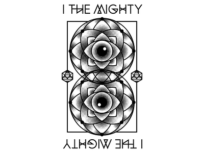 I The Mighty II geometry halftone merch