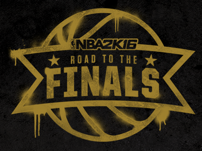 NBA2K16 Road To The Finals nba spray paint texture