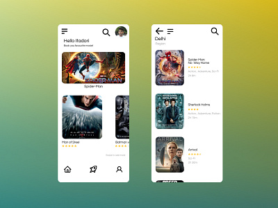 MovieMe App Design app design movies ui ux