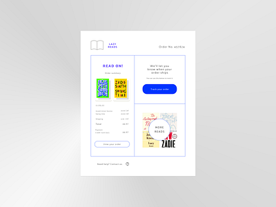 Daily UI | Email receipt