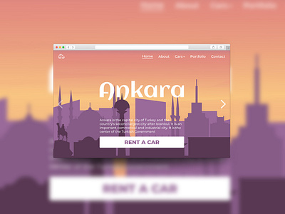 Silhouette of the city for the first screen ankara city design graphic design illustration silhouette turkey ui vector web