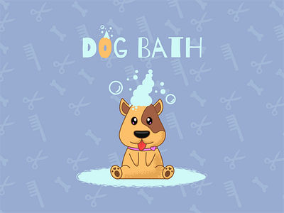 Сute dog illustration cute dog design dog graphic design grooming illustration vector