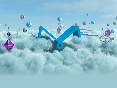 Muse Animation (skyworld) 3d clouds houdini logo redshift sky skyworld