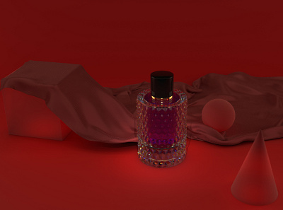 Parfume 3d beauty product houdini parfume redshift