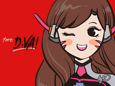 Love, Dva! OW Fanart