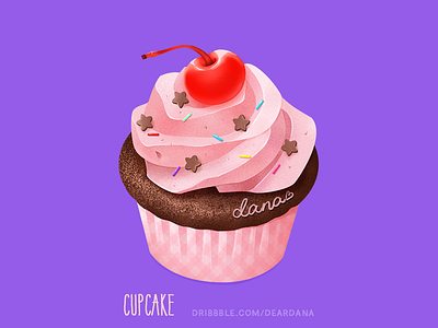 Cupcake Icon cupcake food icon skeuomorphic