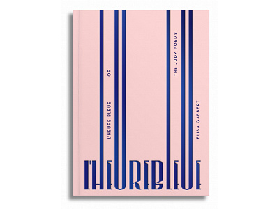 L'Heure Bleue cover design poetry typography