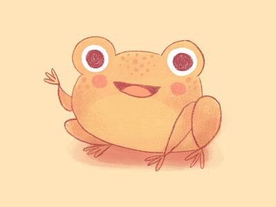 Cane toad character design childrens book art childrens book illustration cute frog illustration kidlitart kidlitartist texture toad