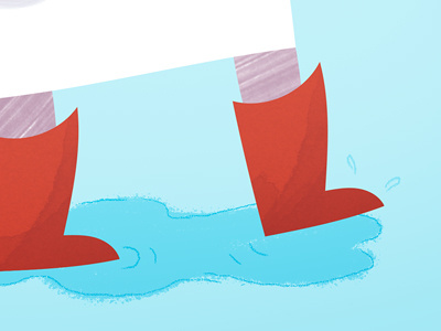 These boots are meant for splashing boots illustration puddles wip work in progress