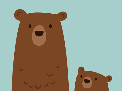 Bears bears character cute design drawing illustration simple vector