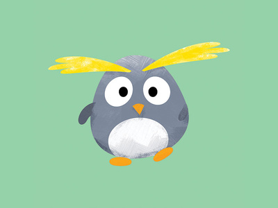 Macca the Penguin geometric cute characters kids album childrens book kids illustration kids art illustrated penguins macaroni penguin animals animal art character design texture character digital vector cute illustration