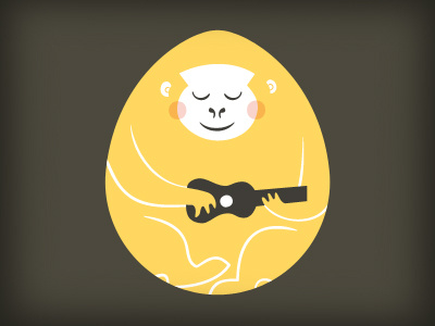 Song Kong branding digital gorilla guitar identity illustration logo music vector