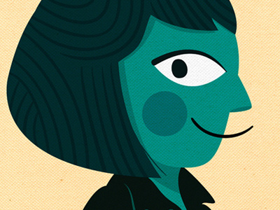 Lady of Rock digital illustration textures vector woman
