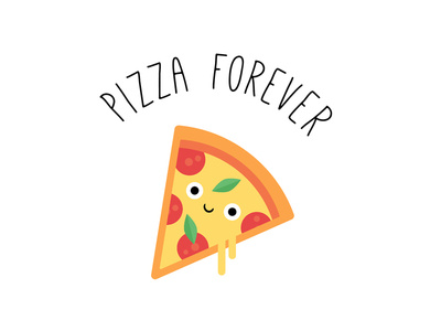 Happy National Pizza Day! illustration art art design food character digital vector cute illustration pizza