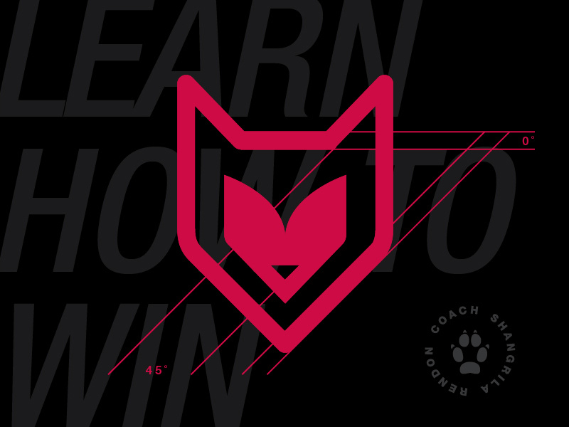 Feisty Fox logo tri coaching athletic wear run bike swim bold minimalist athlete branding triathlon fox logo sports logo