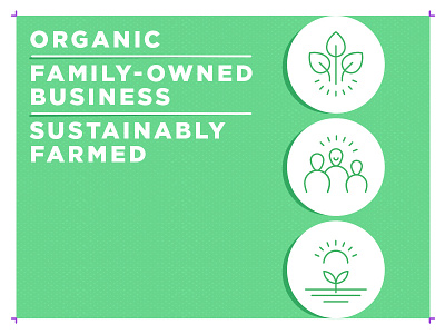Icons - Organic, Family-owned business, Sustainably farmed clean family owned business food green icon line icons natural organic people icon sustainable sustainably farmed