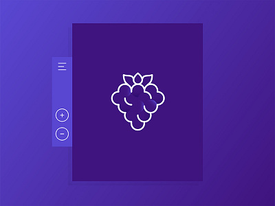 Purple blackberry icon