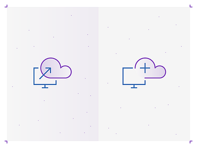 Cloud services icons