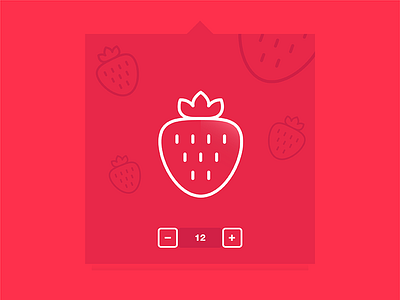 Red strawberry add to cart berry icons food icons line icons minimal icon outline icons pop up red red strawberry strawberry icon subtle ui elements