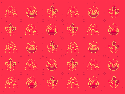 Pattern for family-owned food business family owned icon food business icons food value icons handmade icon healthy food icons line icons natural food icons organic icon outline icons real food icon sustainability icons sustainable icons
