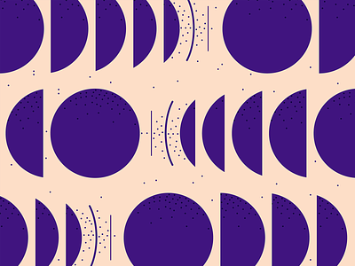 Purple dynamics abstract bold circle pattern dynamic pattern flat geometric pattern illustration minimal motion purple shape pattern small dots