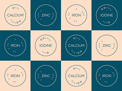 High in Minerals calcium checkerboard dynamic icons icons iodine iron line icons minerals pattern outline icons vitamins vitamins and minerals zinc