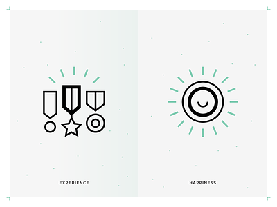 Experience & Happiness icons business icons business principles icons concept icons dynamic icons experience icon happiness icon line icons mission icons outline icons sustainable business icons teal value icons