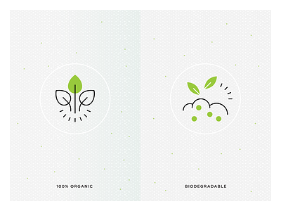 Organic and Biodegradable biodegradable icon food icons food packaging icons green healthy food icons icons natural food icons organic icon packaging icons product benefits product features sustainable icons