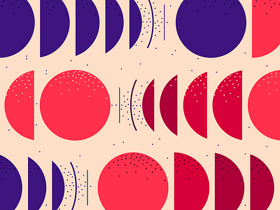 Circle dynamics abstract bold circle pattern circles flat geometric pattern geometry illustration implied motion minimal shape pattern small dots