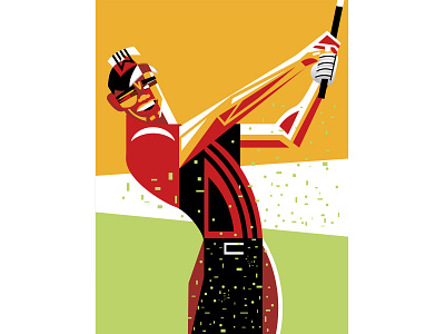 Tiger Woods abstract caricature contemporary design editorial golf illustration illustrator logo sports tiger woods vector