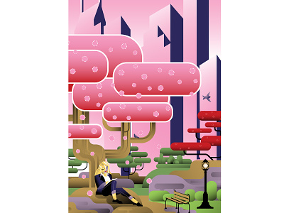 Things to do in NYC abstract advertising central park contemporary design editorial illustration illustrator manhattan national park nature new york city nyc park vector