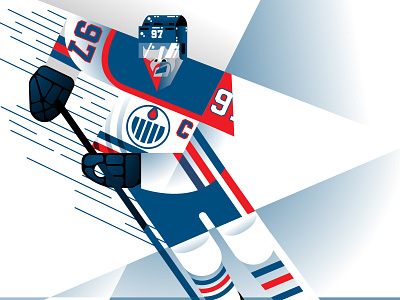 Connor Mcdavid NHL Playoffs advertising contemporary editorial hockey illustration illustrator nhl sports vector