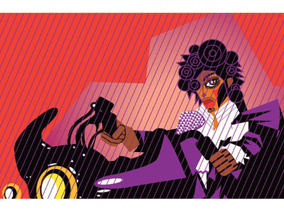 Prince Dribbble caricature illustration illustrator prince vector