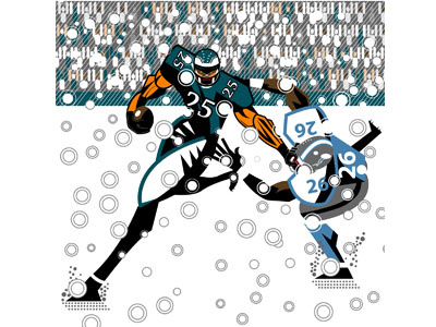 Eagles Snowbowl illustrator philadelphia sports vector