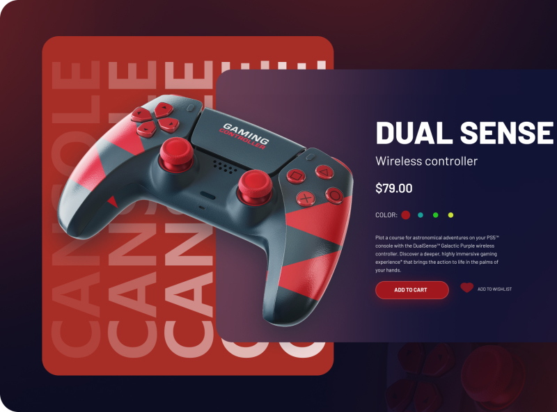 gaming cansole ui design by divya soni on Dribbble