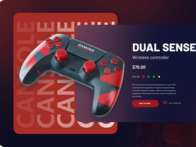 gaming cansole ui design