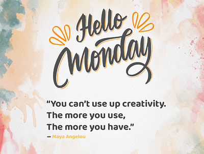 Hello Monday, Motivation for Monday app branding design graphic design illustration logo screenshot ui ux vector