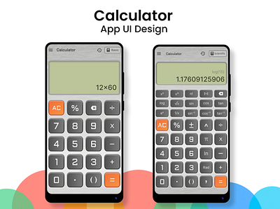 Calculator App UI Design app branding calculator design figma graphic design logo screenshot ui ui design ux vector