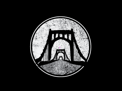 madeinpgh black and white logo texture