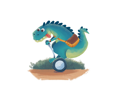Dino Rush book children dino illustration