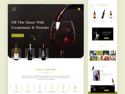 Wine Shop Concept app design icon illustration ui ux