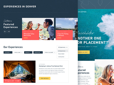 Manifest Travel Site layout travel typography uidesign web design