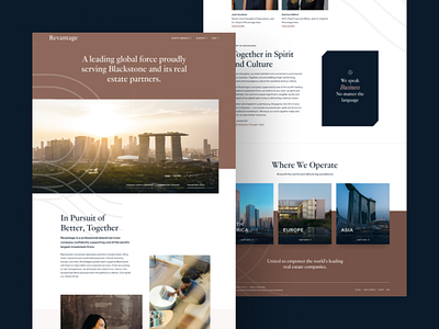Elegant Commercial Real Estate business layouts photography real estate typogaphy uxdesign