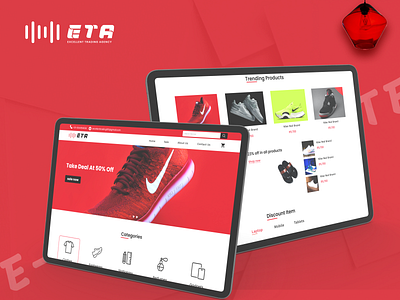ETA a E-commerce Site graphic design ui uiuxdesign ux webdesign webpagedesign