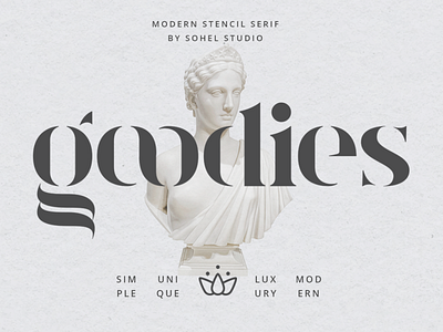 Goodies | Modern Stencil Font