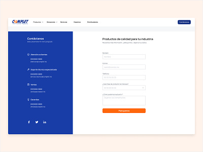 Contact page contact page simple form ui form