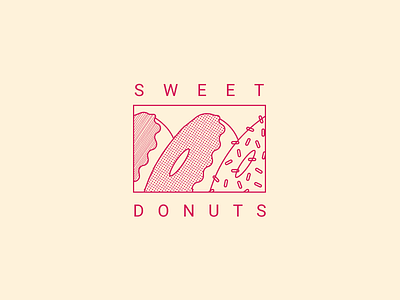 logotype sweet donuts branding donut shop donuts graphic graphic design illustration logo logodesign logotype