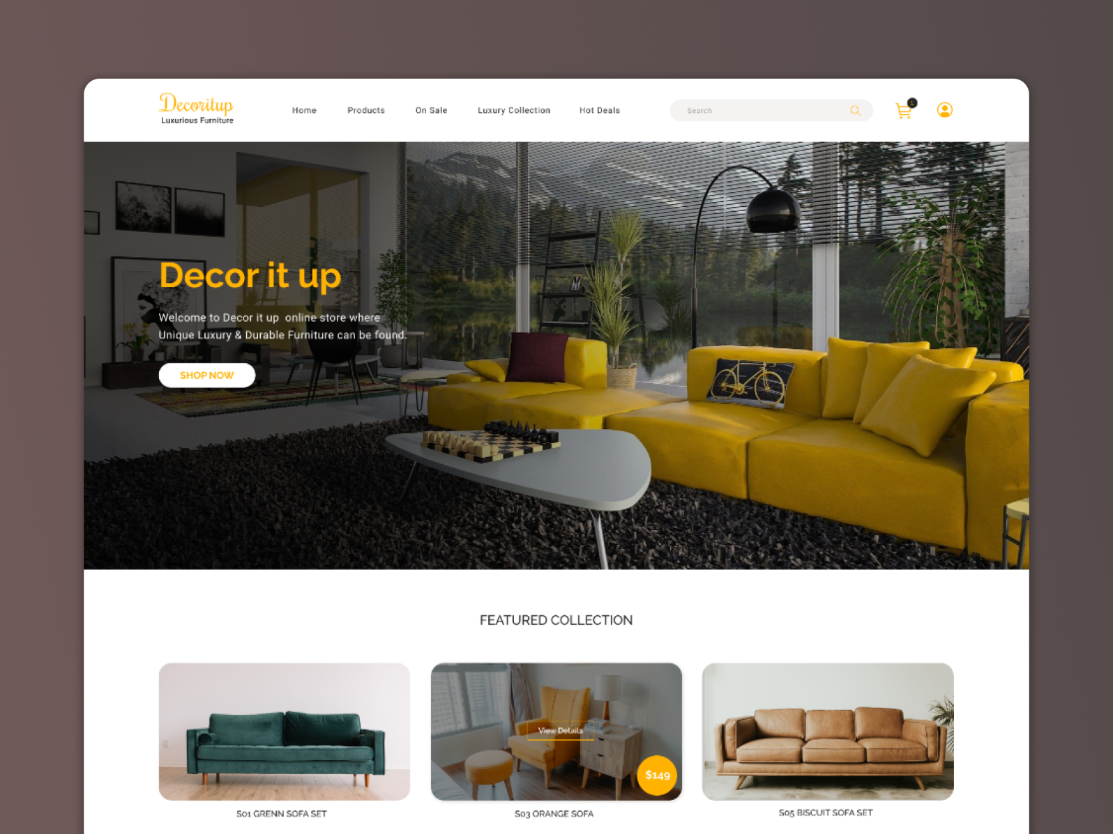 Furniture Shop UI/UX Design Concept by Niaz Ahmad on Dribbble