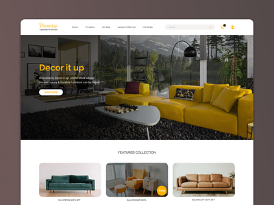 Furniture Shop UI/UX Design Concept design furniture shop landing page online shop online store ui design uiux user interface